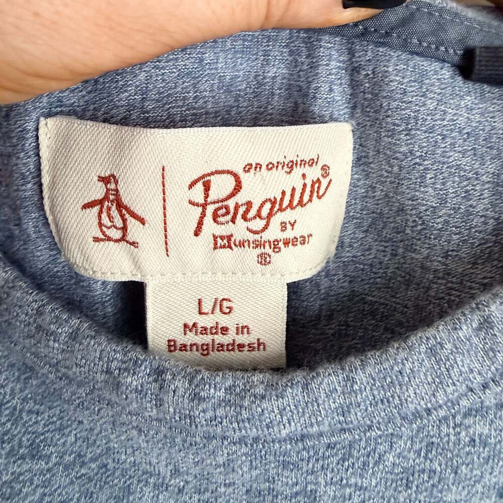 Original Penguin Original Penguin Gray Crew Neck T-Shirt Men's Large - Picture 3 of 6